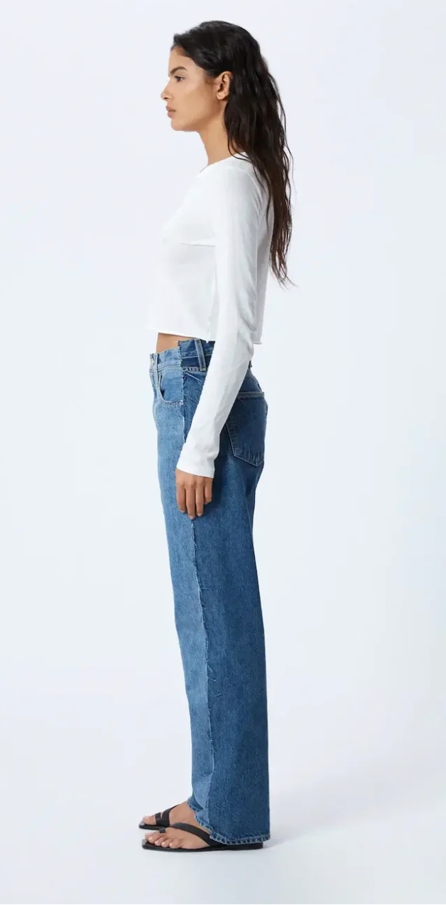 SLVRLAKE- DENIM- Re-Worked Paneled London- Great Divide
