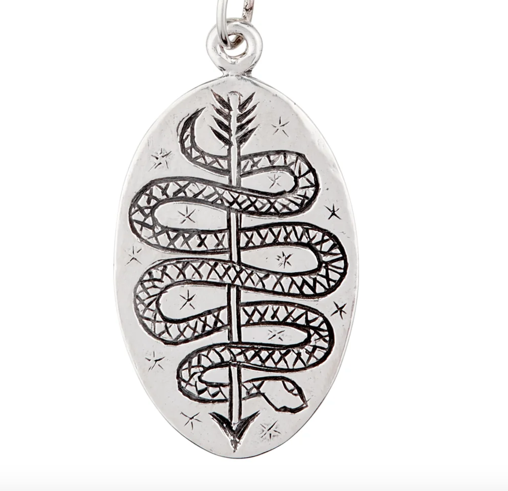LHN- Serpent & Arrow Necklace- Silver