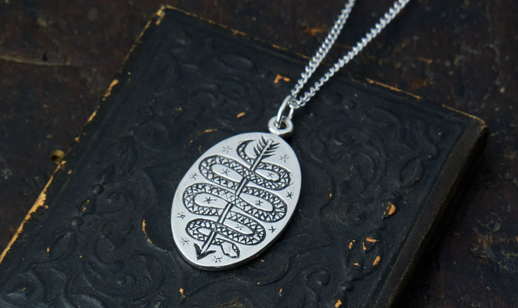 LHN- Serpent & Arrow Necklace- Silver