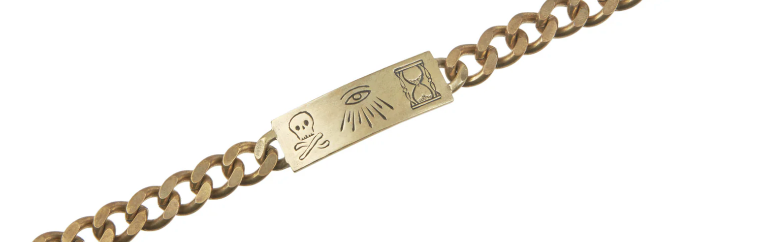 LHN- Odd Fellas ID Bracelet- Brass