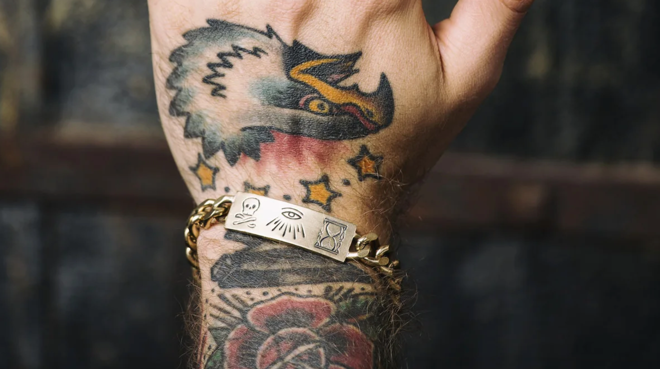 LHN- Odd Fellas ID Bracelet- Brass