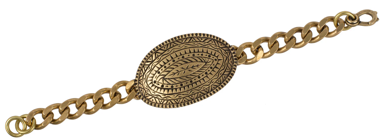 LHN- Dendera ID Bracelet- Brass