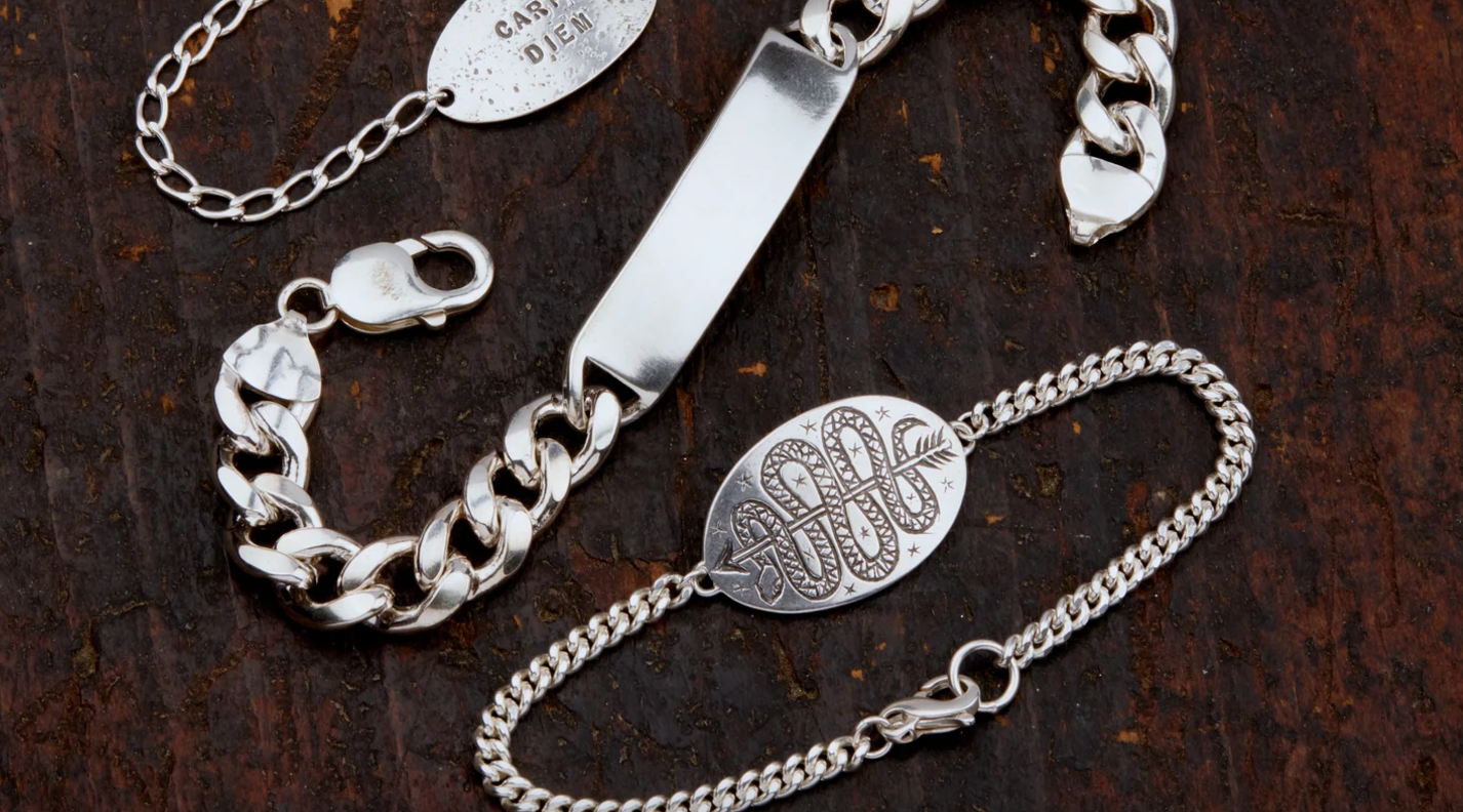LHN- Serpent & Arrow Bracelet- Brass