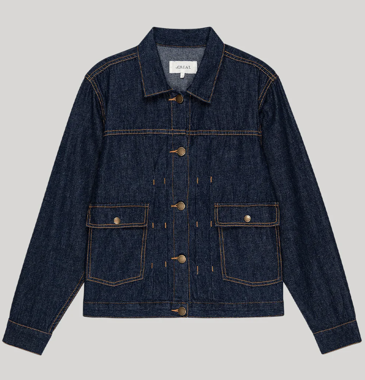 The Great. The WorkWear Jean Jacket- Rinse