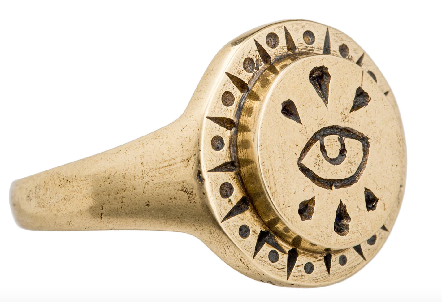 LHN- Small All Seeing Eye Ring- Brass