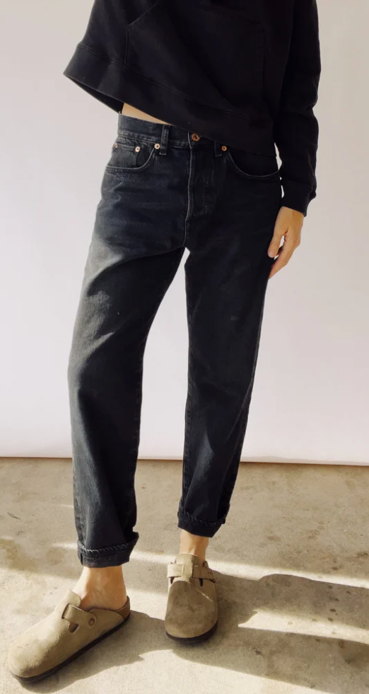 Hey Gang- The Loose Crop Washed Black