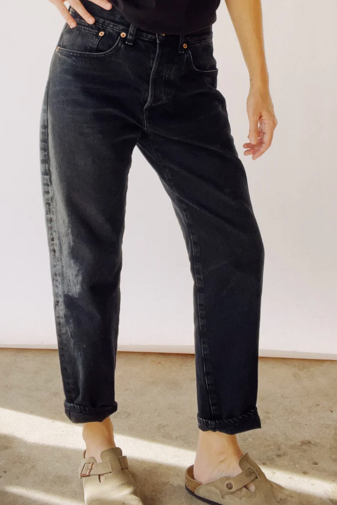 Hey Gang- The Loose Crop Washed Black