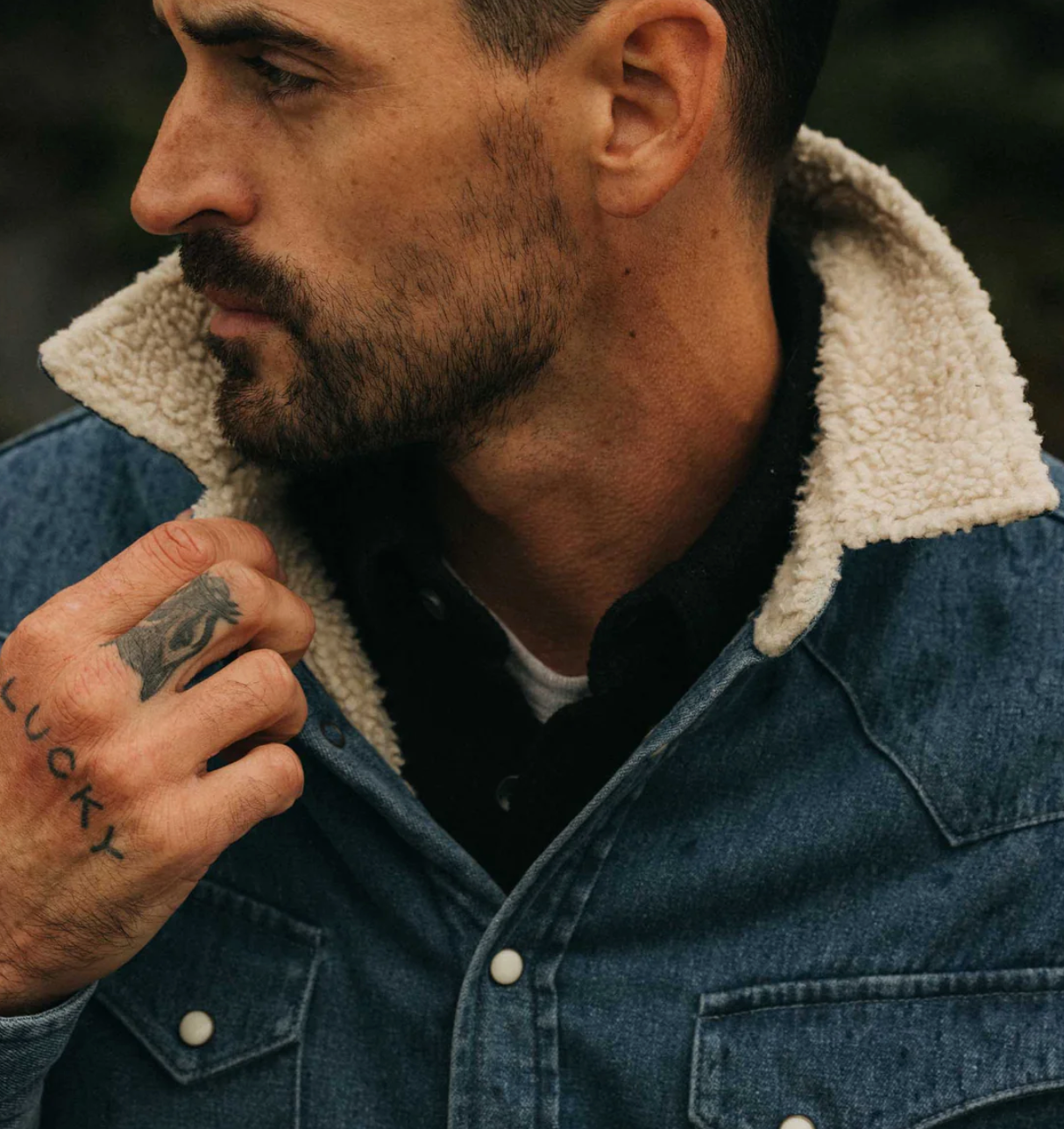 Taylor Stitch- The Western Shirt Jacket in Washed Indigo