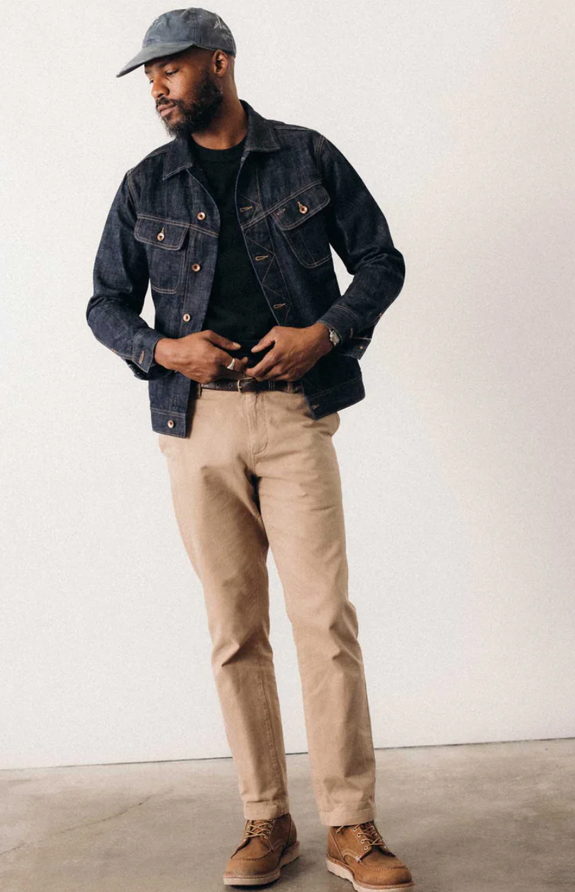Taylor Stitch- The Long Haul Jacket in Rinsed Organic Selvedge
