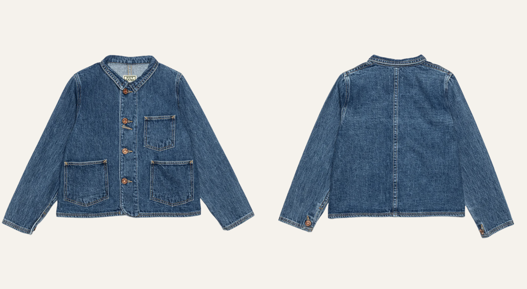 Hey Gang- The Kids Barn Coat Denim