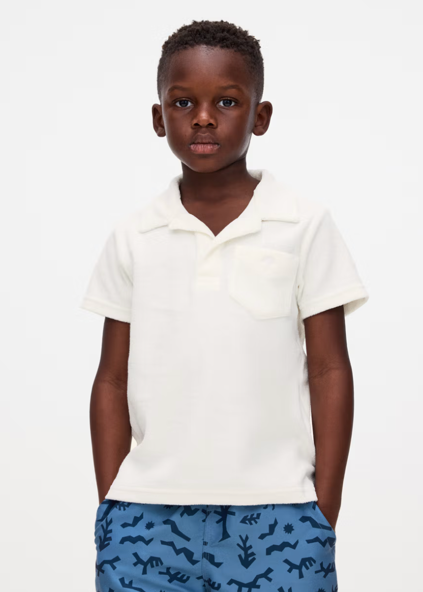 OAS- Kids White Terry Shirt