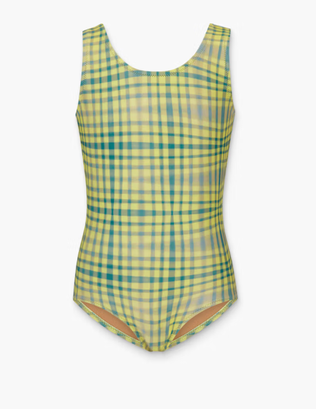 OAS- Kids Green Painted Bathing Suit