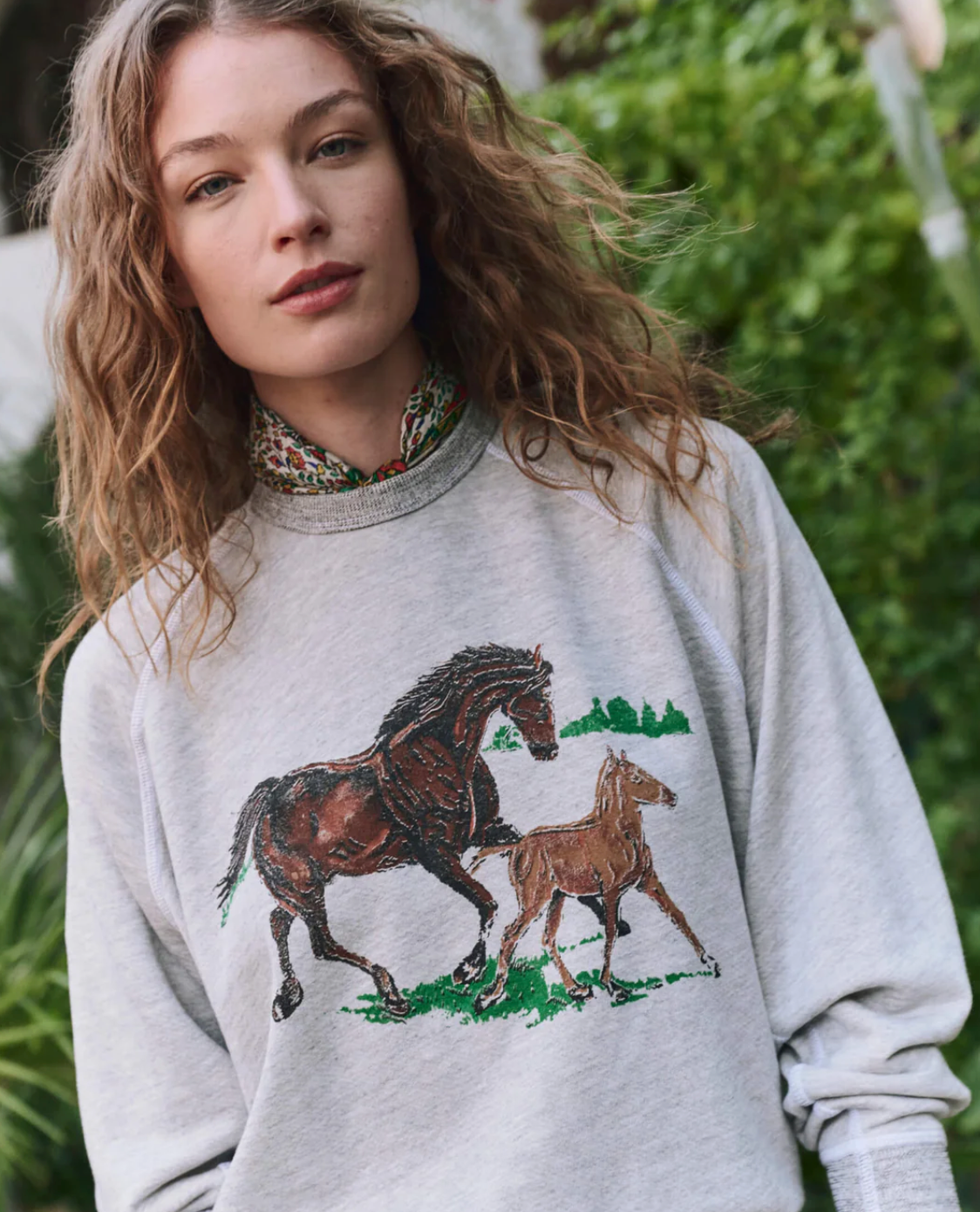 The Great. College Sweatshirt Running Horses