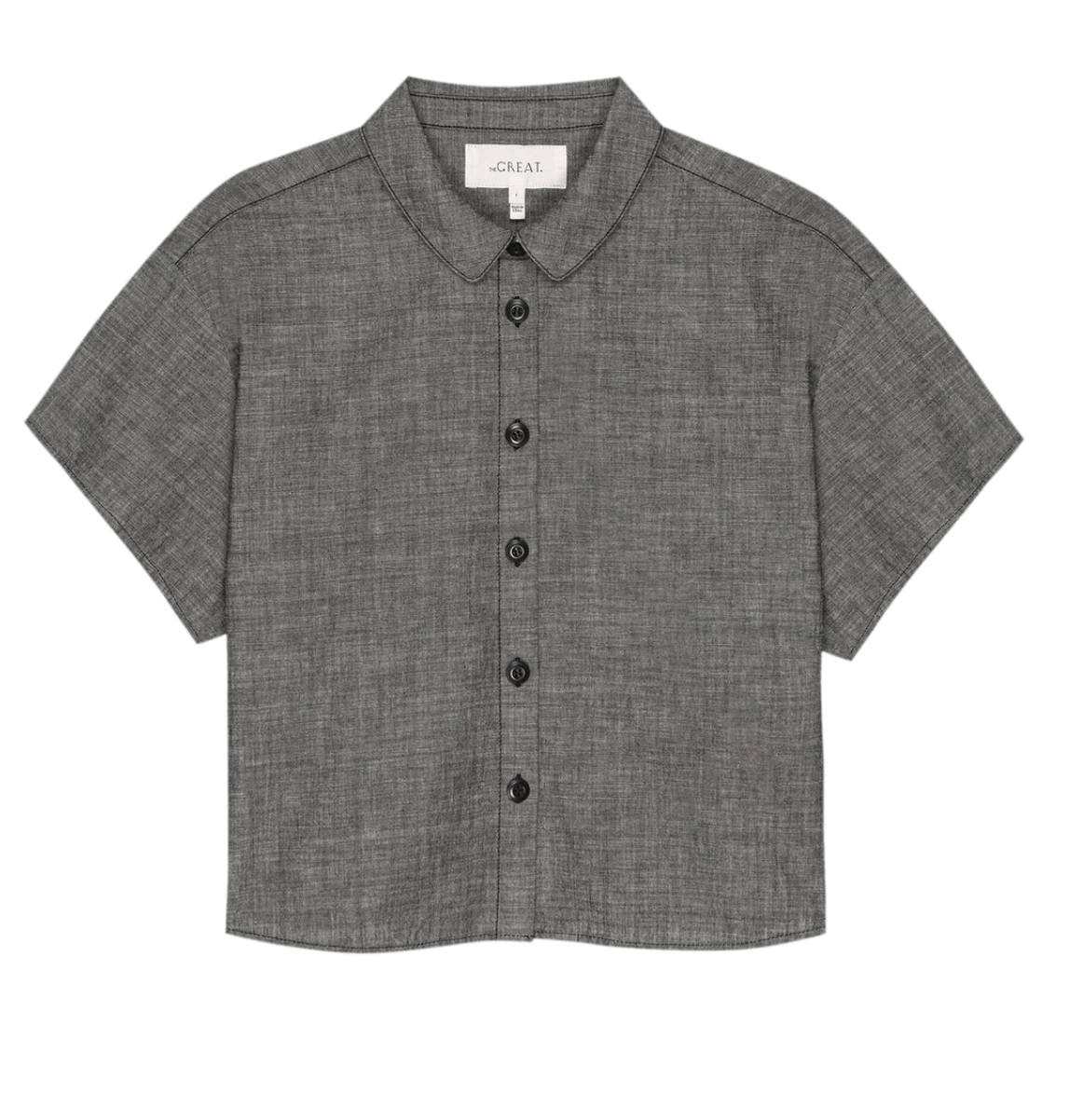 The Great. Valor Top- Smoke Wash