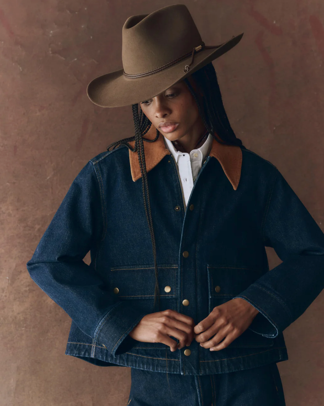 The Great. The Denim Swingy Jacket