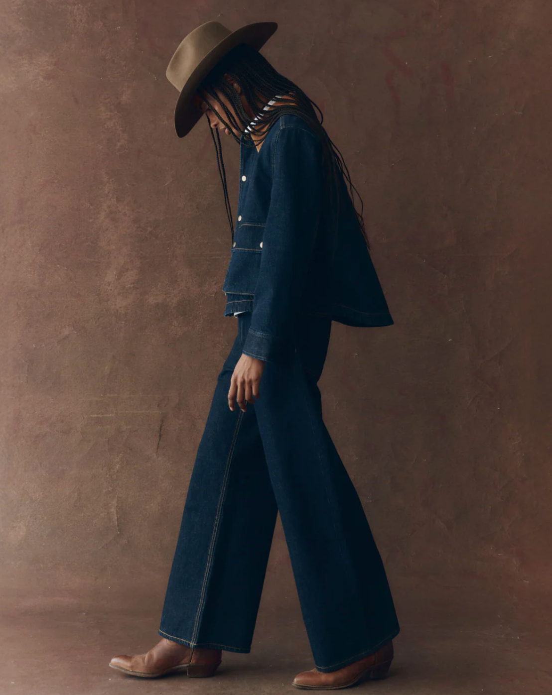 The Great. The Denim Swingy Jacket