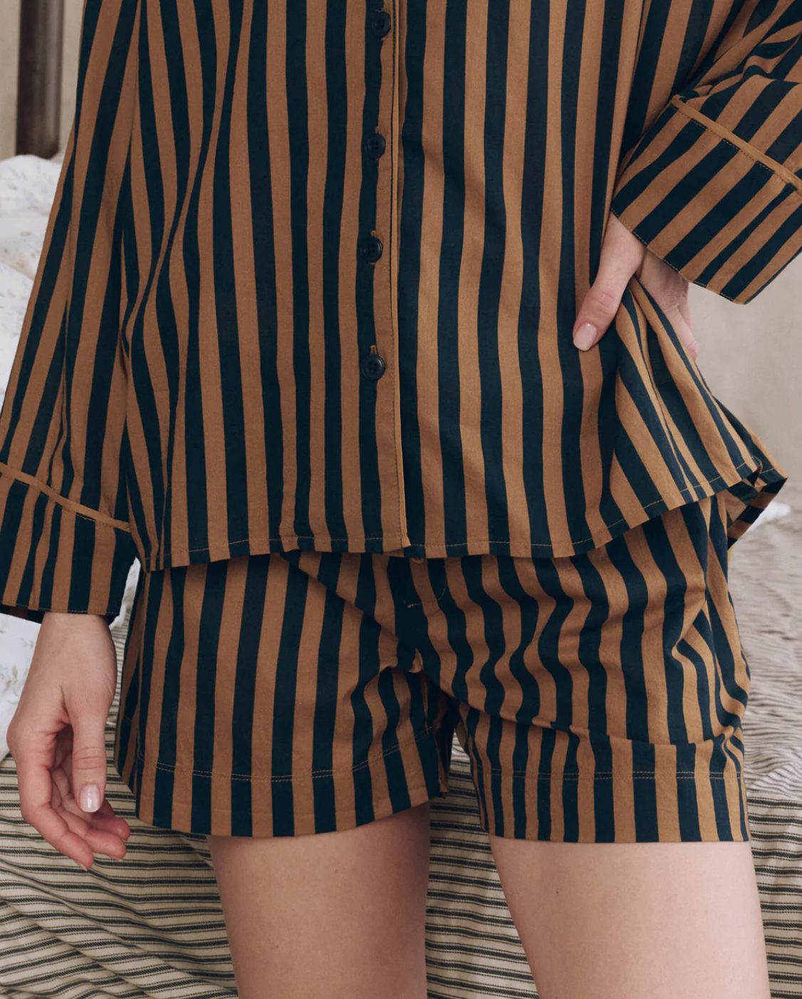 The Great. The Sleep Boxer Short- Club Stripe