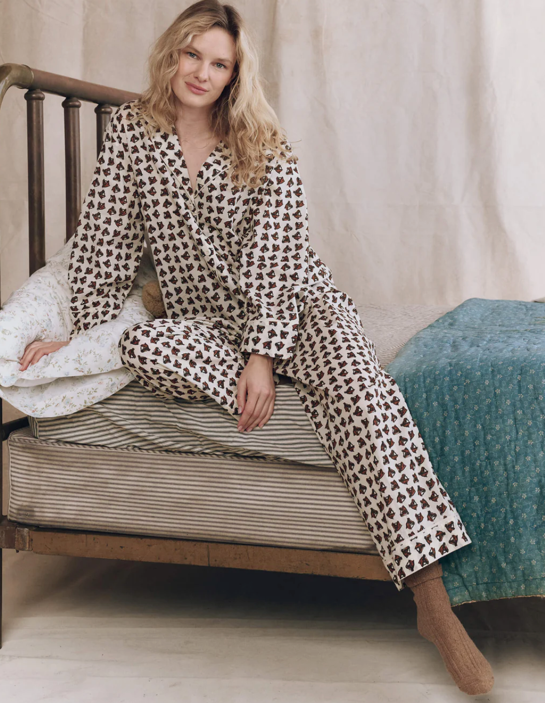 The Great. The Easy Sleep Pant- Horse Medallion Print