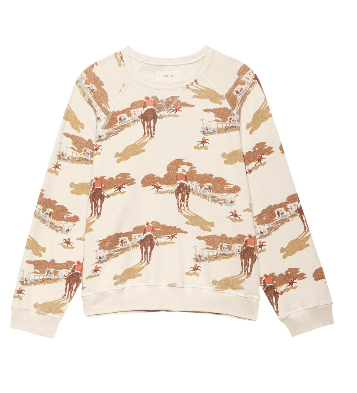 The Great. The Slouch Sweatshirt- Riding Horses Print