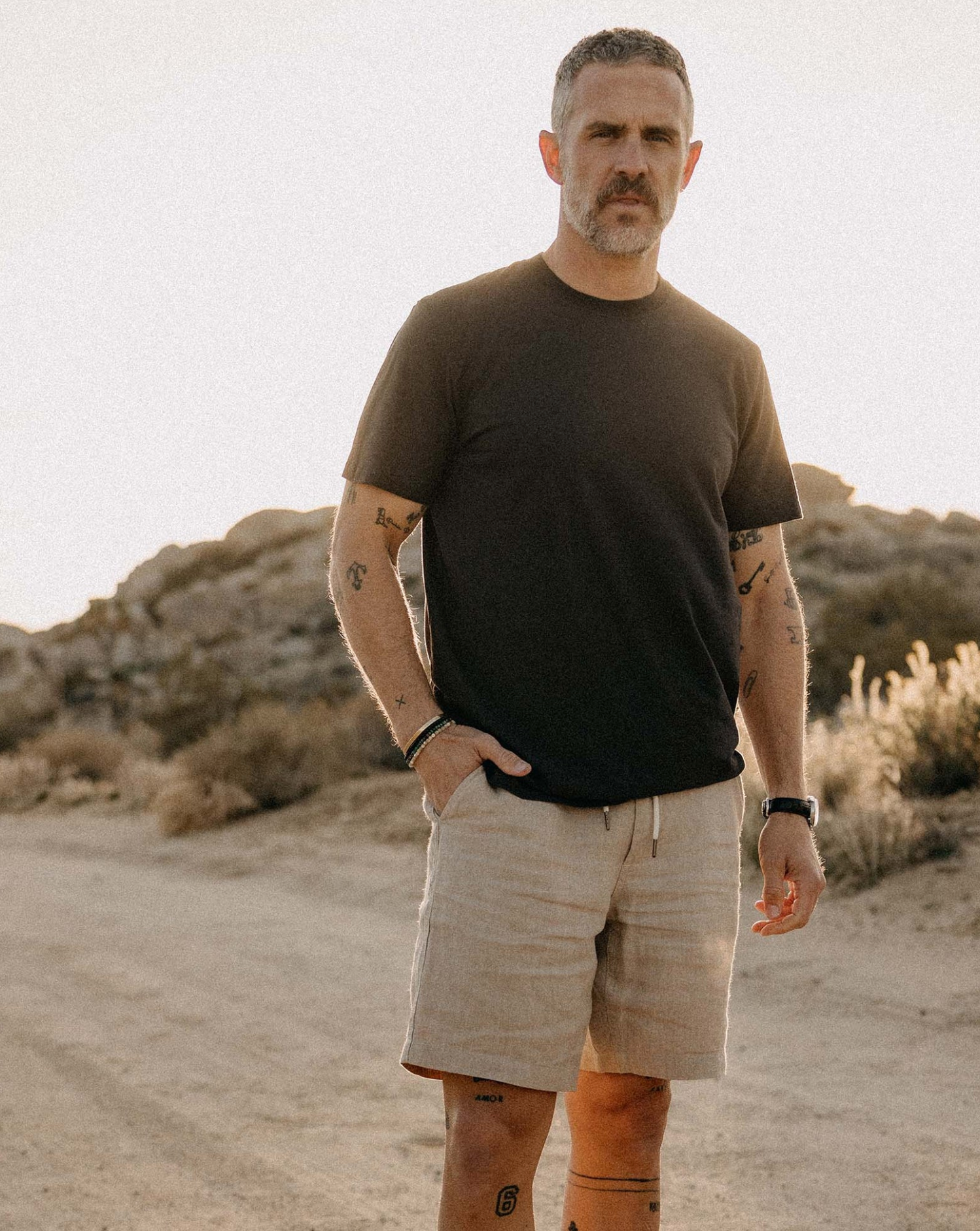Taylor Stitch-The Cotton Hemp Tee in Charcoal