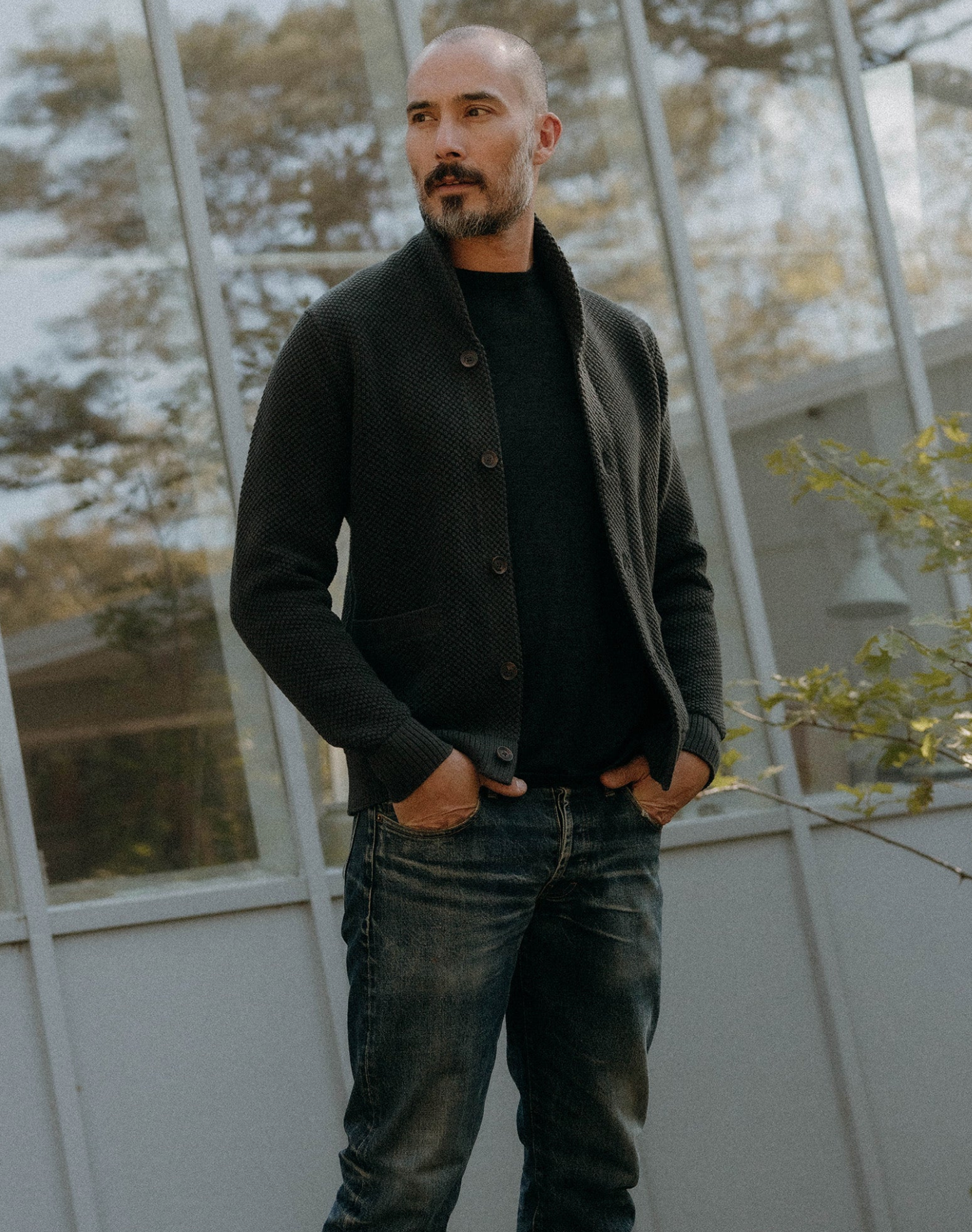 Taylor Stitch- The Crawford Sweater in Charcoal
