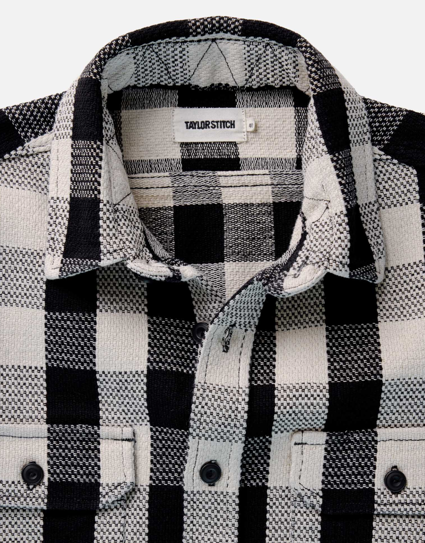 Taylor Stitch-The Division Shirt Black Indigo Check