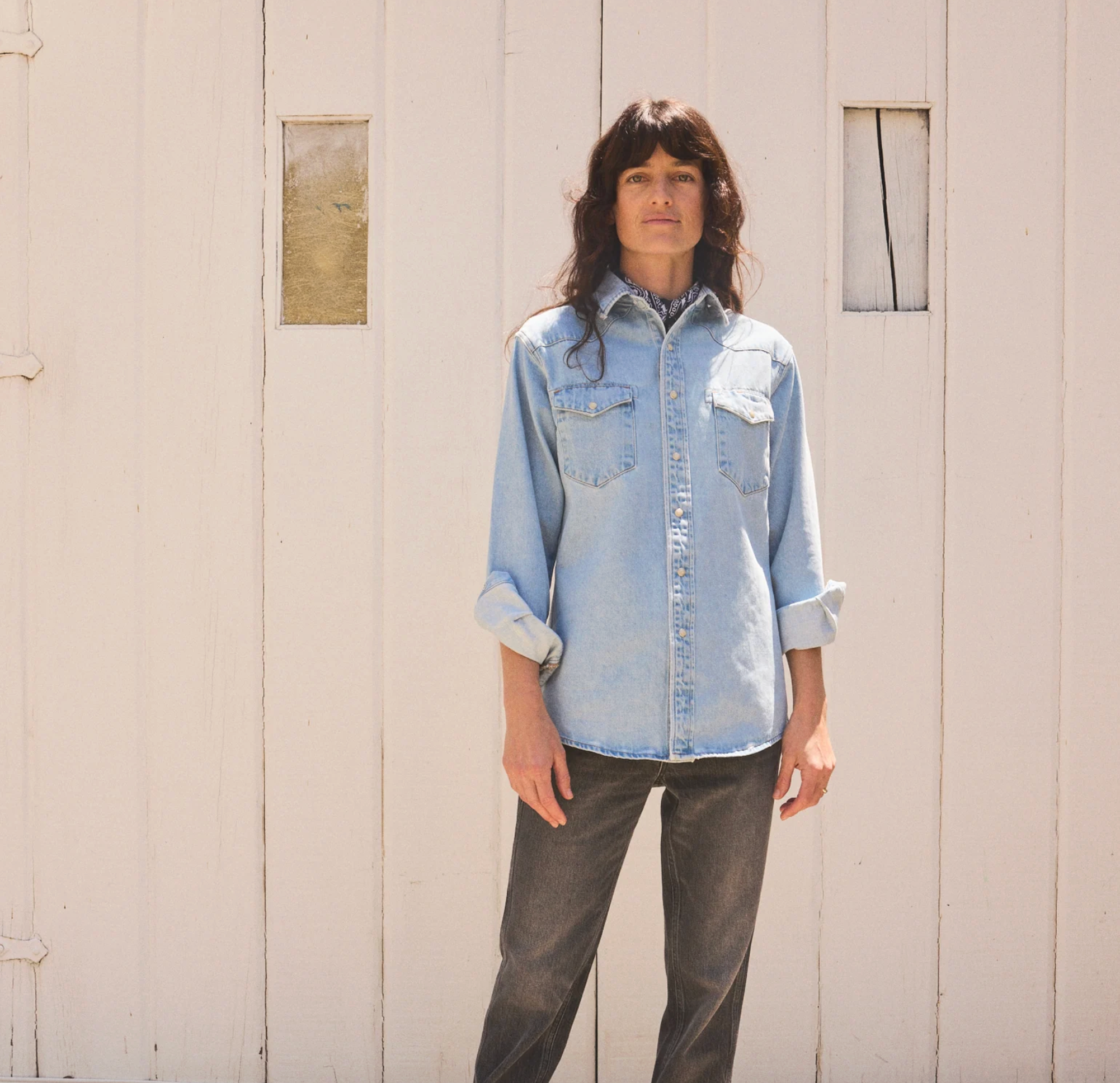 Hey Gang- The Western Shirt Clark Wash