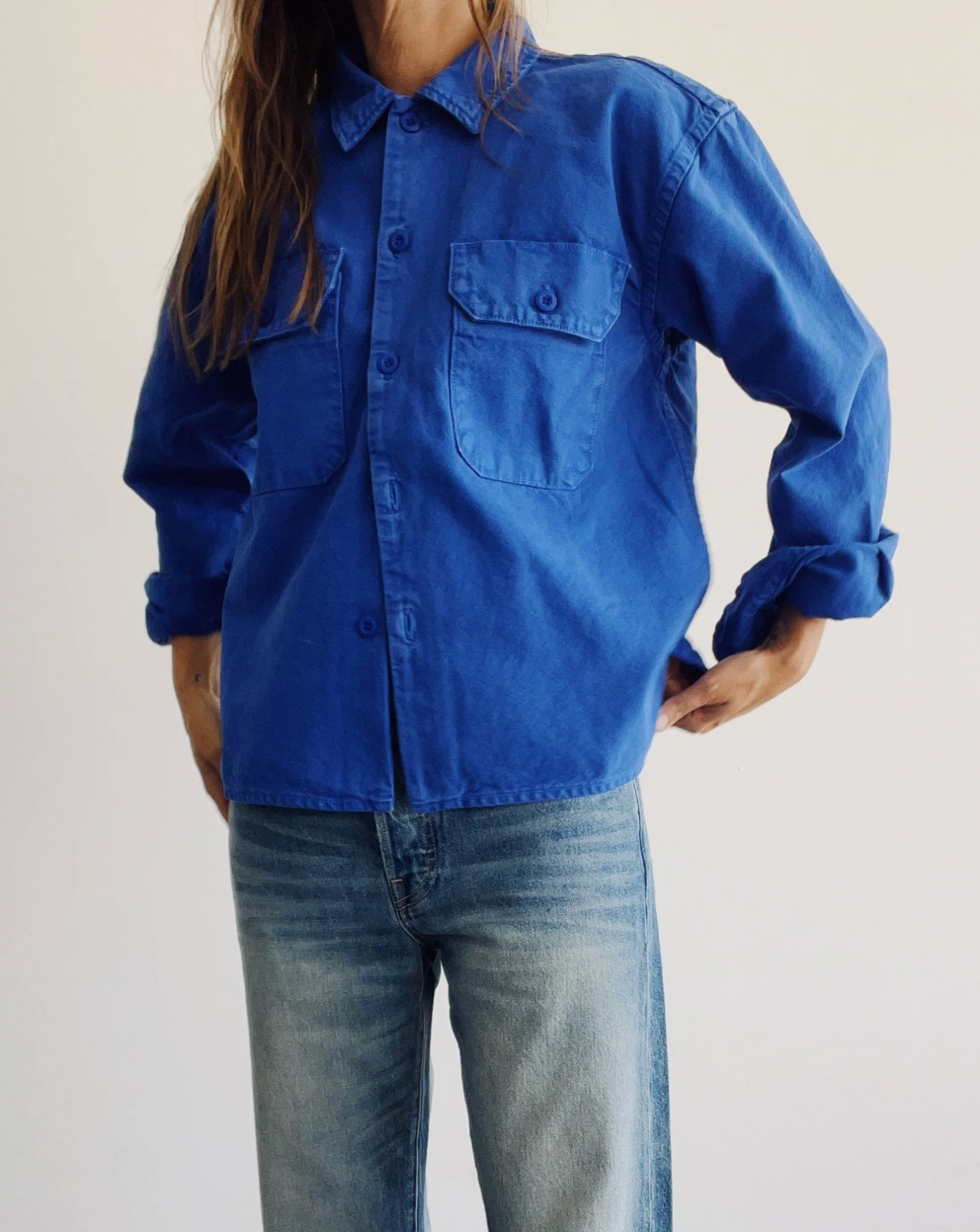 Hey Gang- The Work Shirt Periwinkle