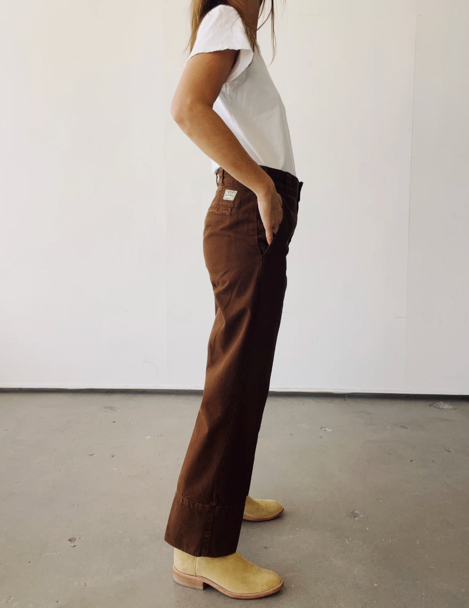 Hey Gang- The Work Pant in Brown