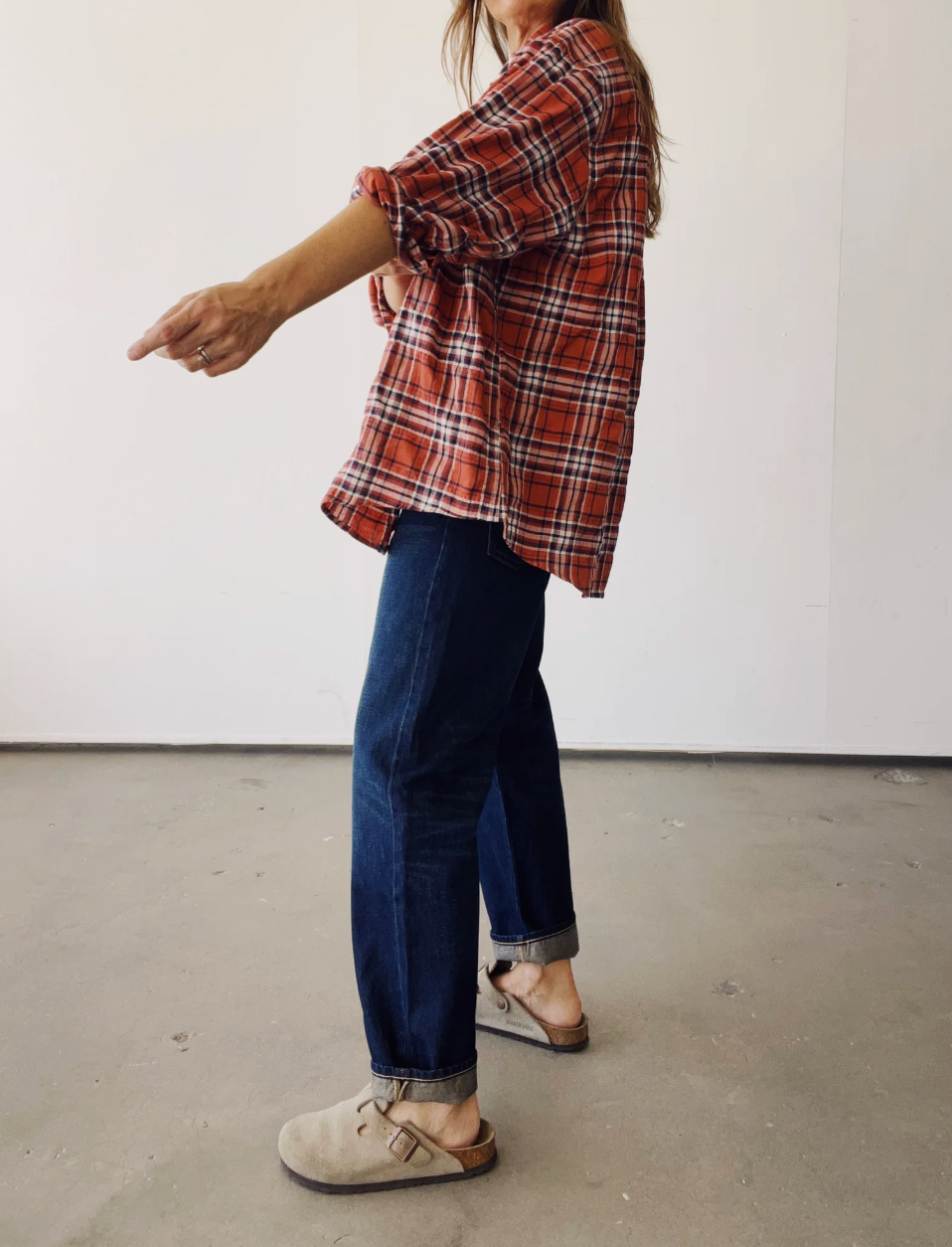 Hey Gang- The Big Shirt in Red Plaid