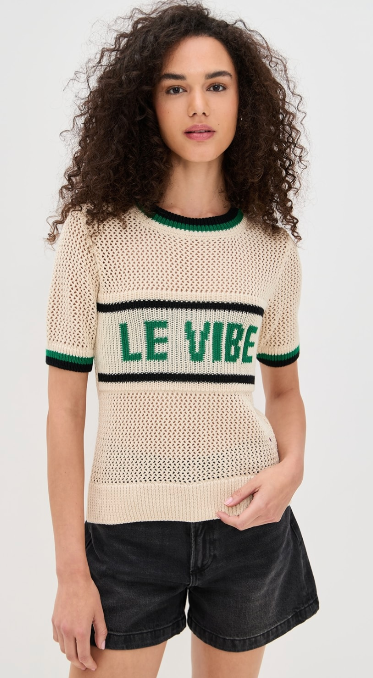 Clare V. Le Vibe Luc Knit Tee
