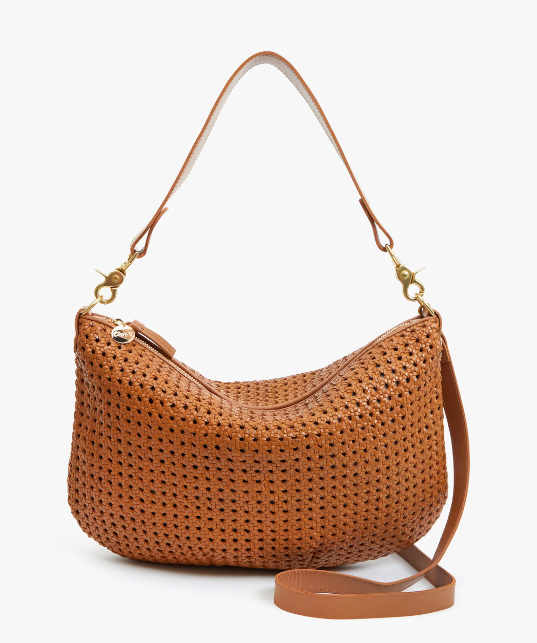 Clare V. Moyen Messenger Tan Rattan