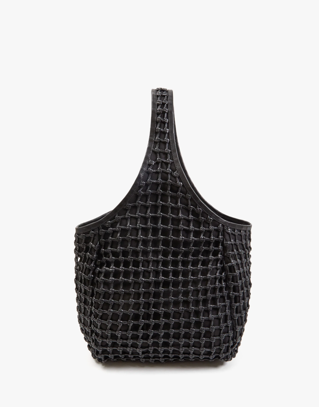 Clare V. Bando Black Knot Woven Leather