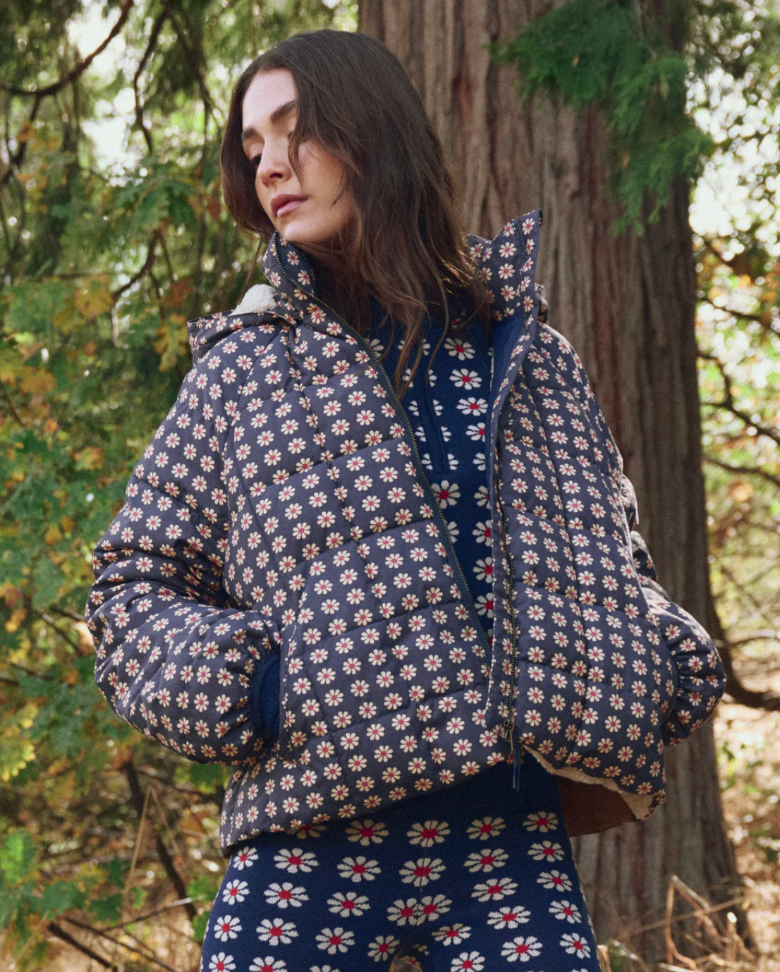The Great Outdoors. The Whistler Puffer in Mini Frosted Daisy