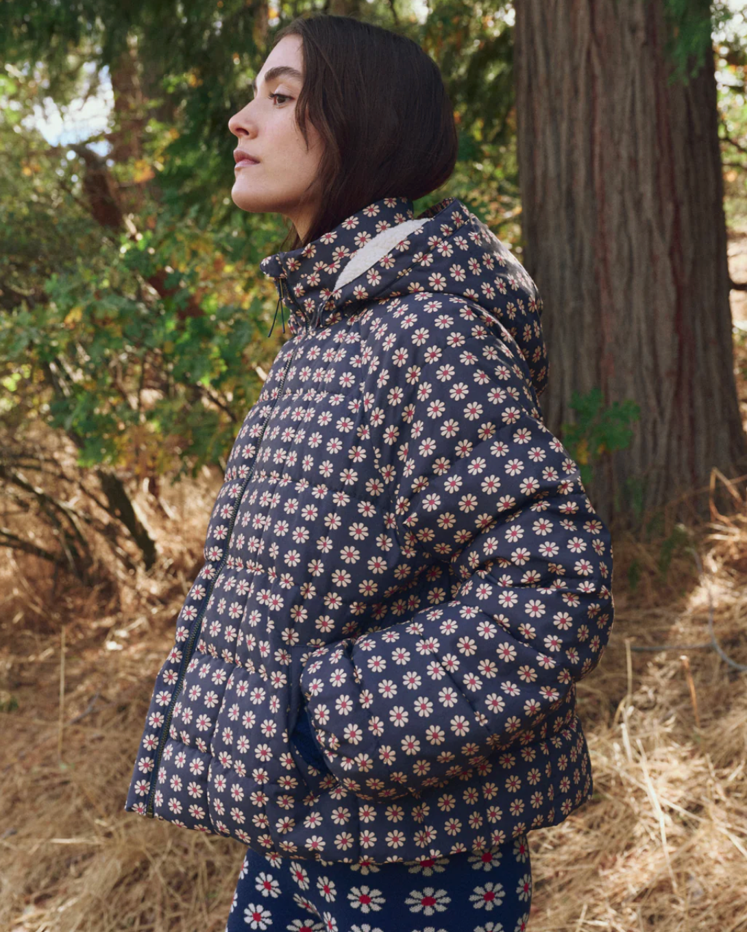 The Great Outdoors. The Whistler Puffer in Mini Frosted Daisy