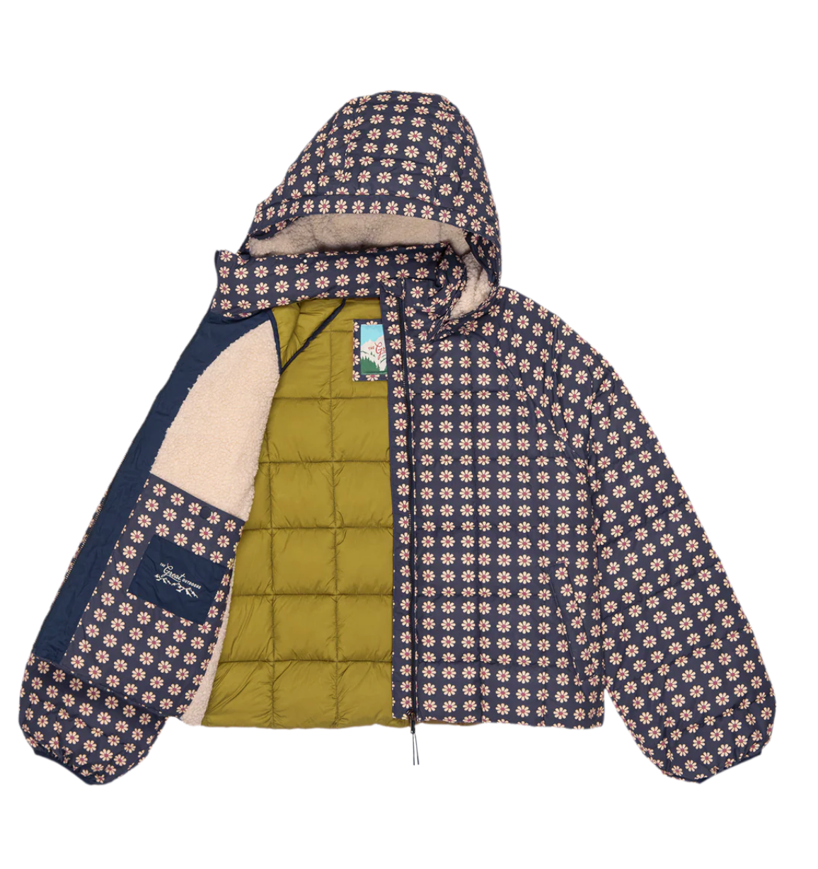 The Great Outdoors. The Whistler Puffer in Mini Frosted Daisy