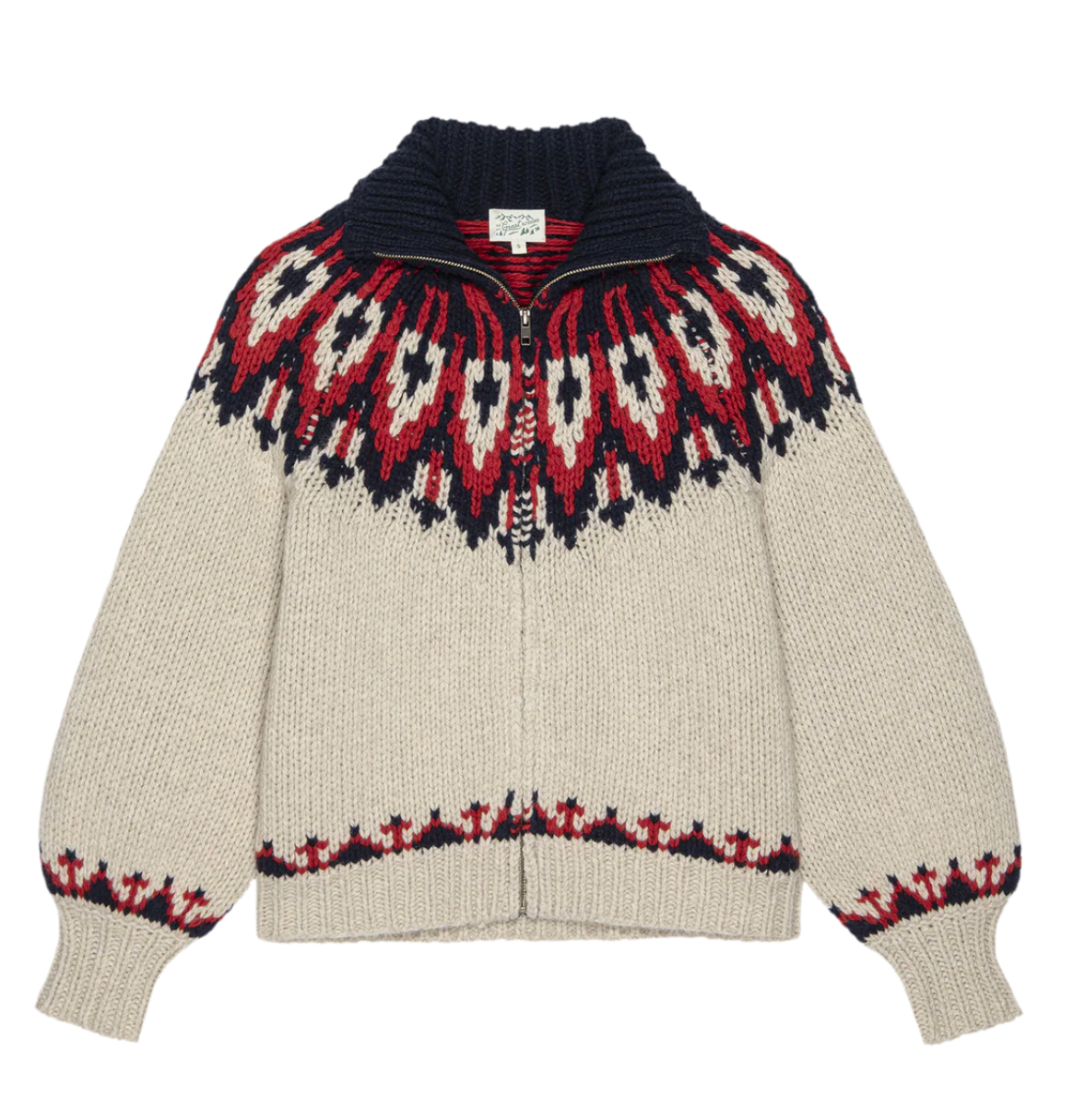 The Great Outdoors. The Nordic Sweater in Glacier Fair Isle