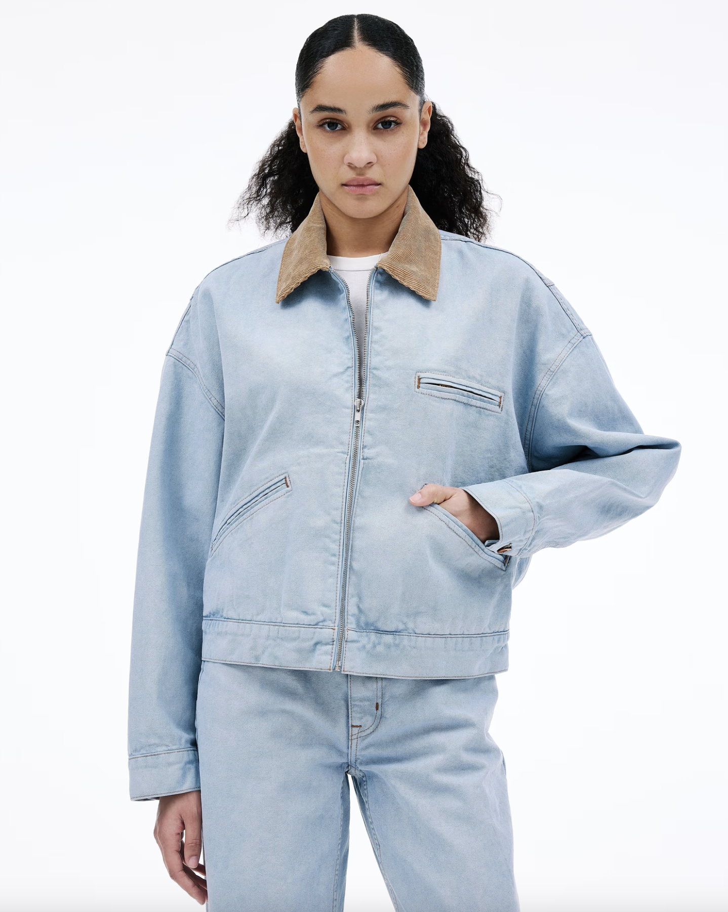 SLVRLAKE- Camden Garage Jacket Mirror Lake