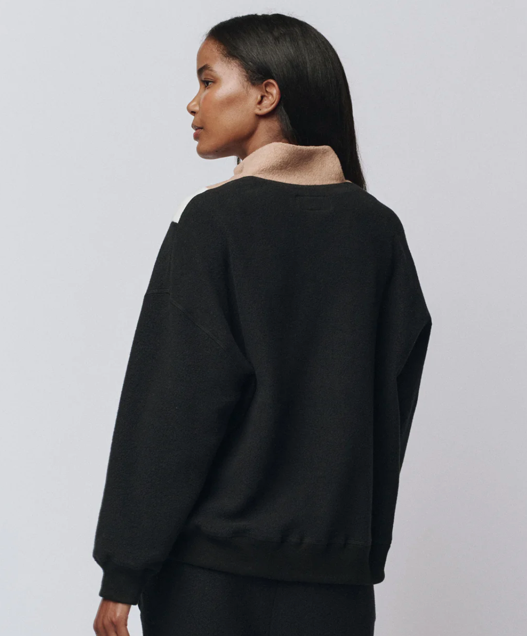 The Great. The Colorblock Plush Chalet Sweatshirt