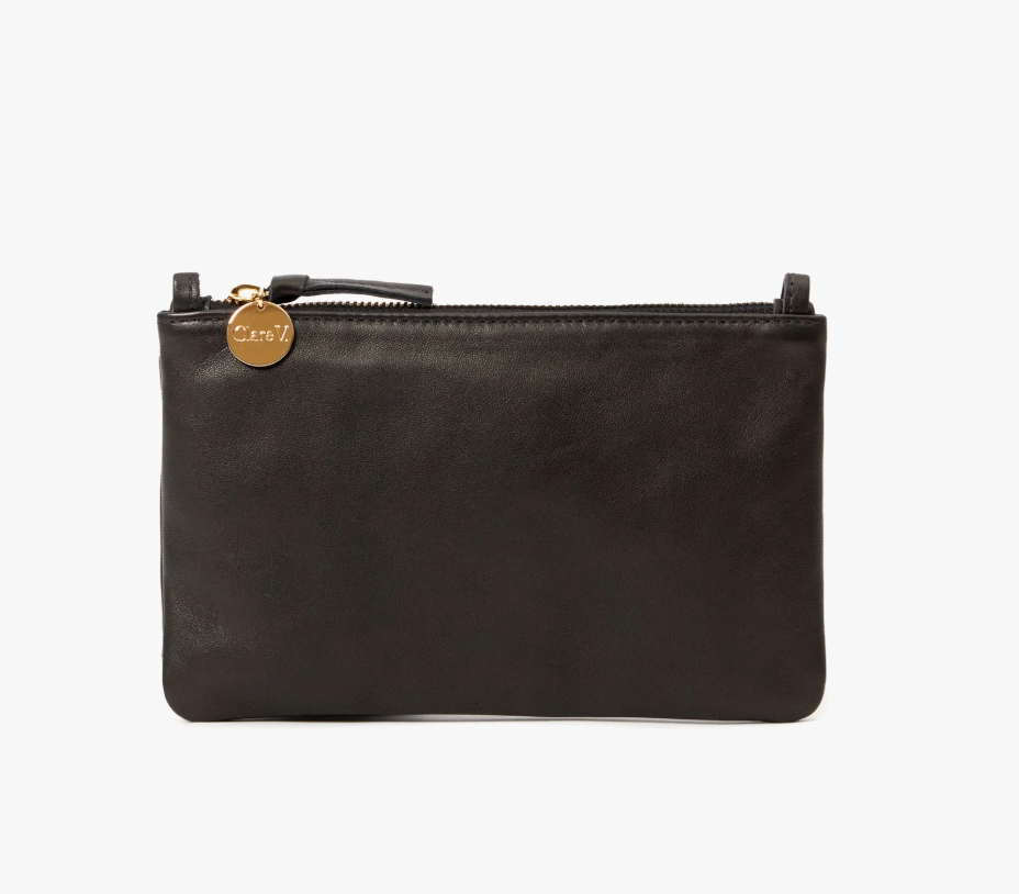 Clare V. Wallet Clutch w/ Tabs- Black