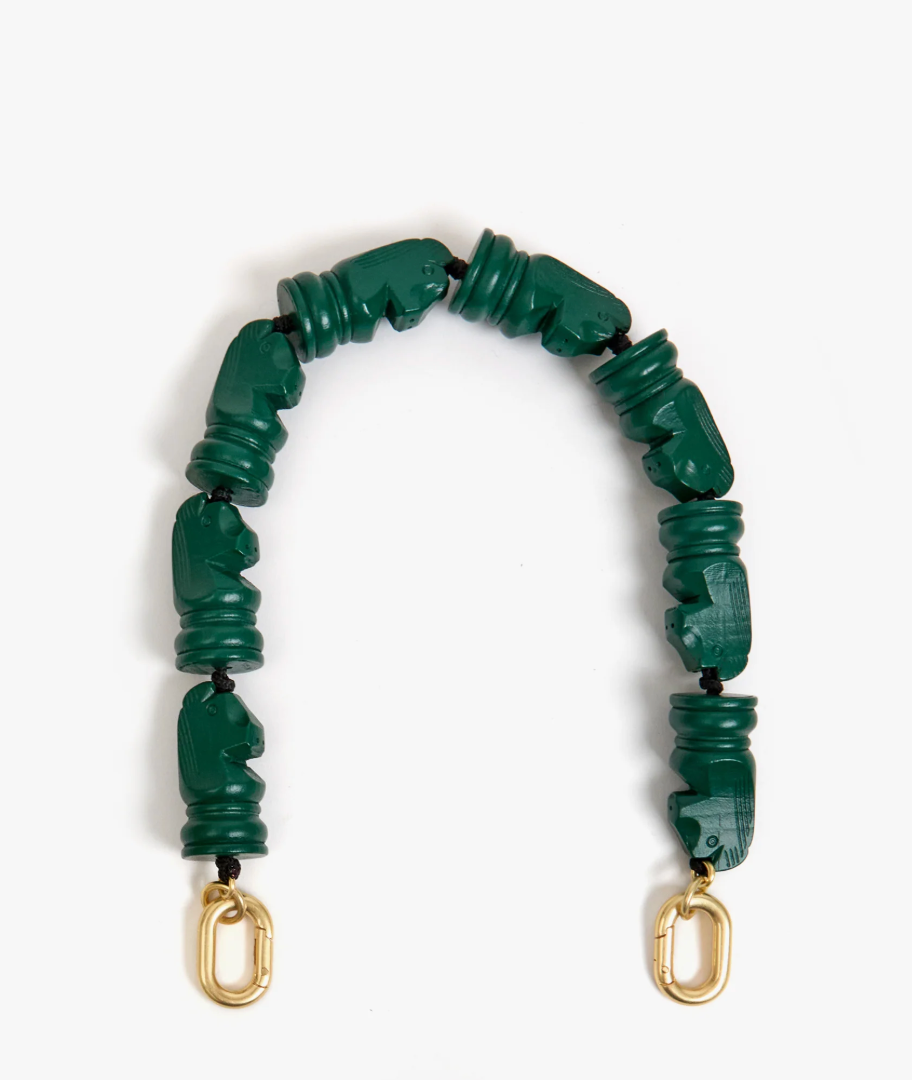 Clare V. Shortie Strap Knights in Evergreen