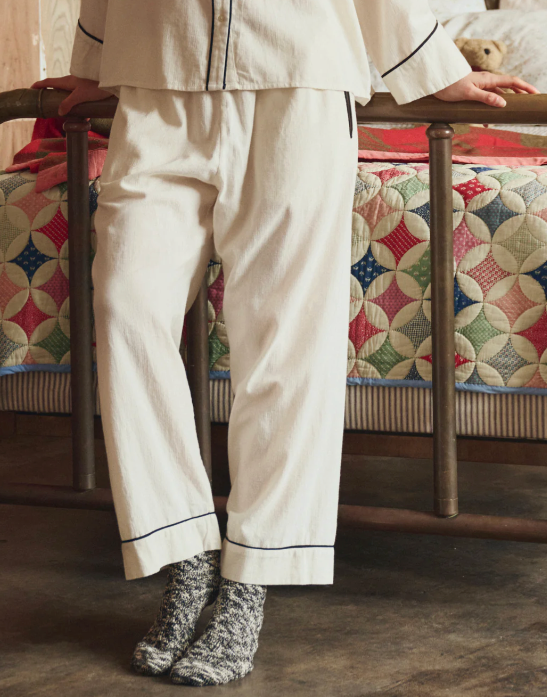 The Great. The Flannel Western Easy Sleep Pant.