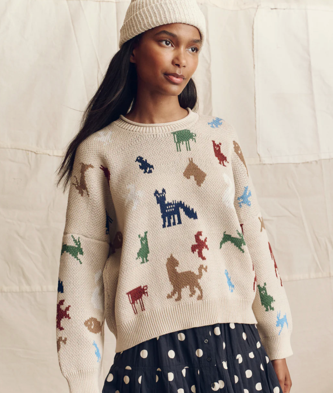 The Great.  The Pictograph Roll Neck Pullover