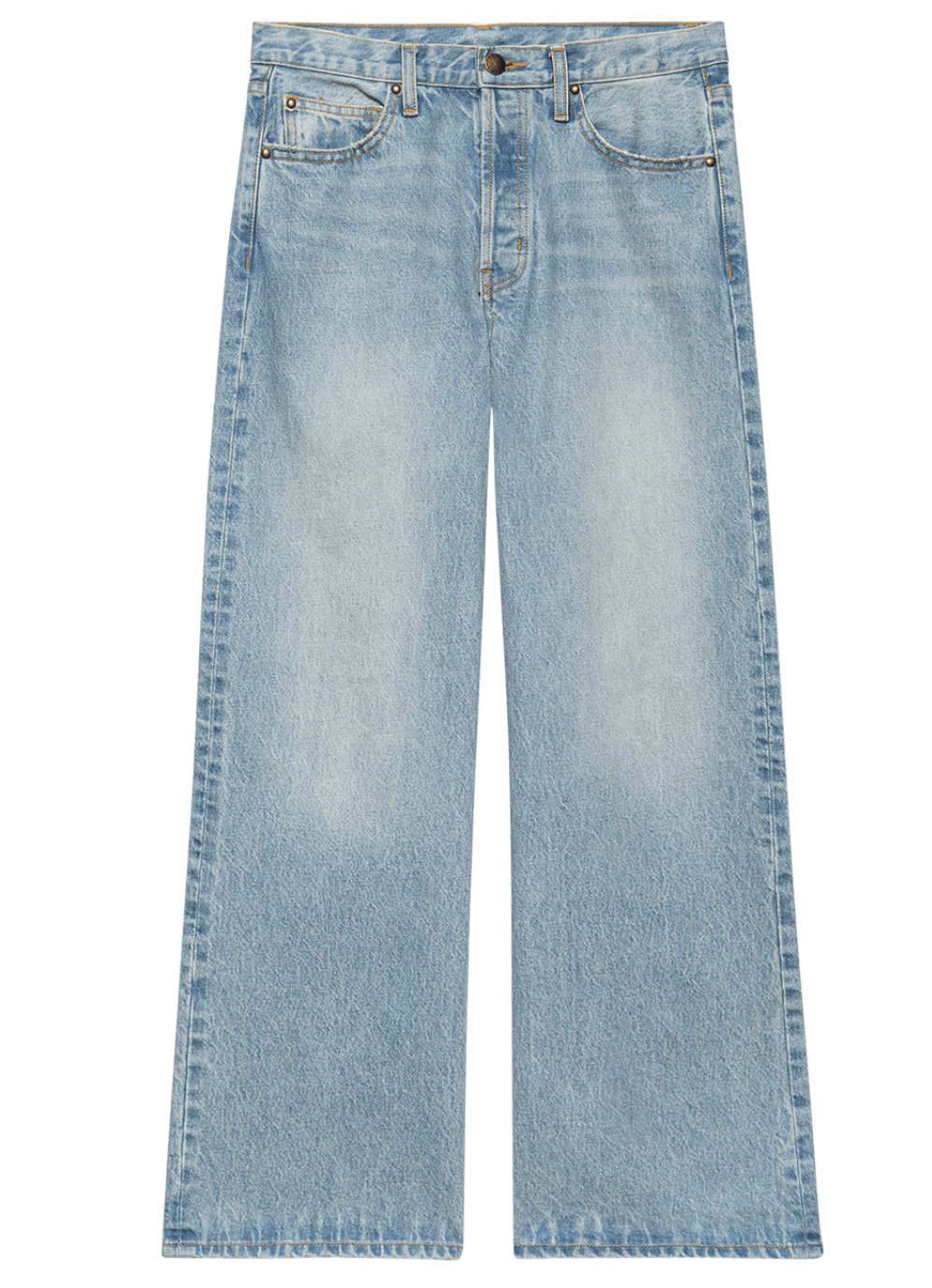 The Great. The Slouch Wide Leg- Tidal Wash