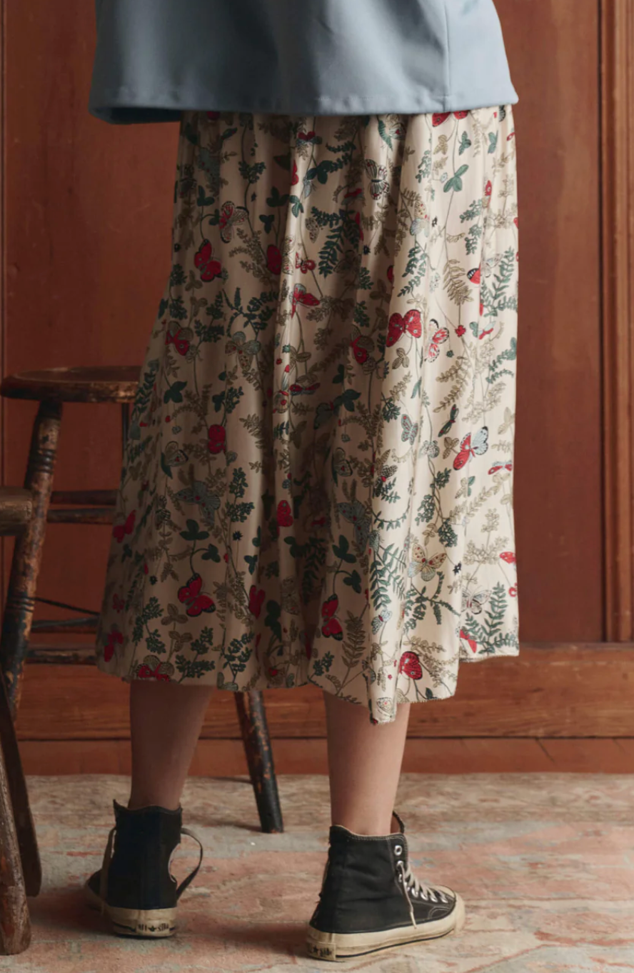 The Great. Canary Skirt in Floating Butterfly