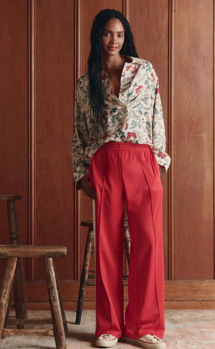 The Great. The Meadow Henley Top in Floating Butterfly