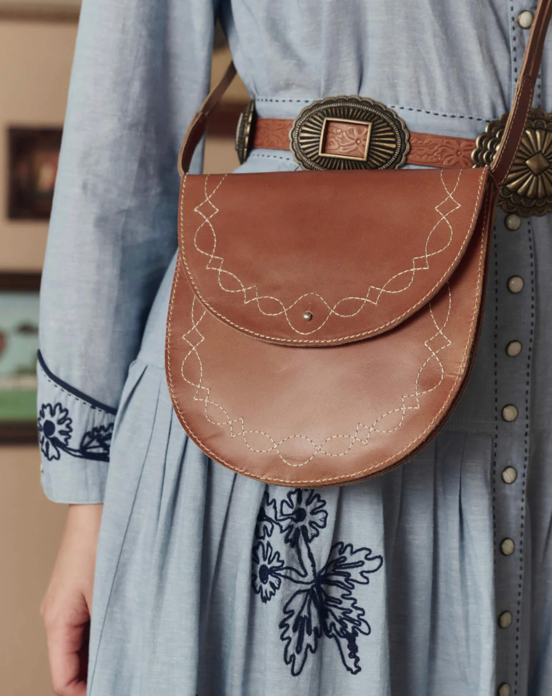 The Great. THE SADDLE STITCH BAG
