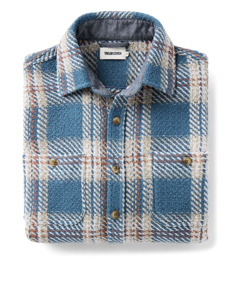 Taylor Stitch-The Cutter Overshirt in Ocean Plaid