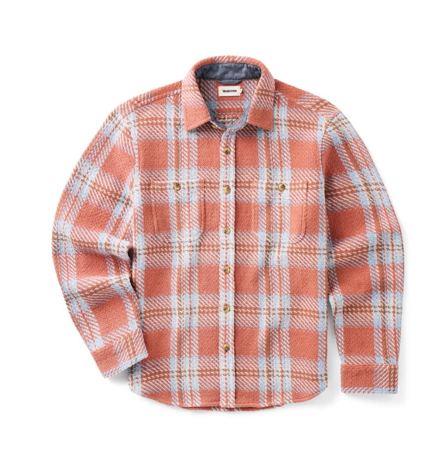 Taylor Stitch- The Cutter Overshirt in Salmon Plaid