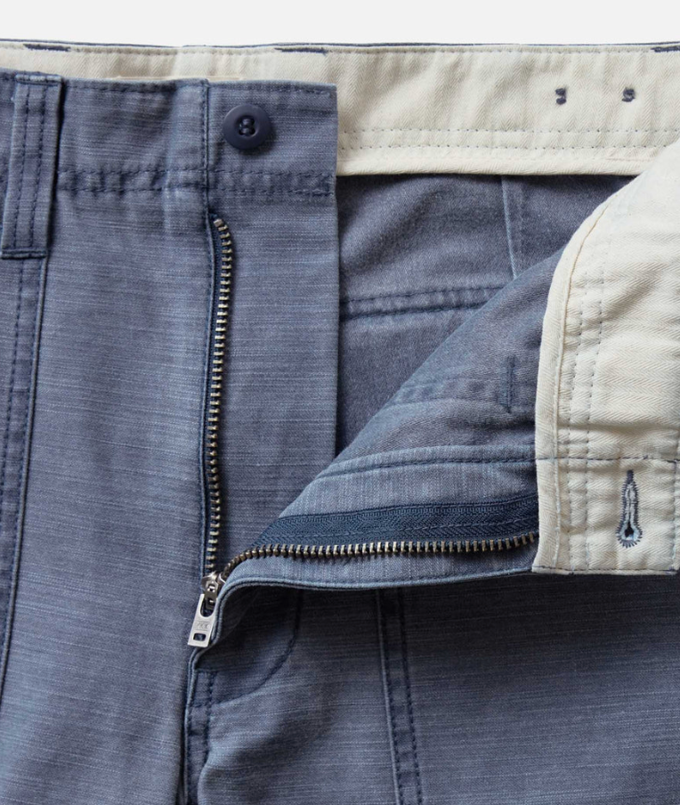 Taylor Stitch- The Surplus Short in Navy Reverse Sateen